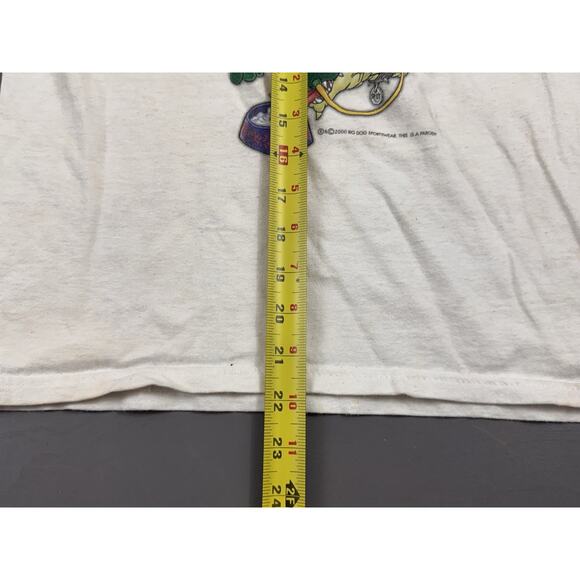 Vintage 2000 Big Dogs Dragon Ball Z Dragon Dogs Parody Shirt Sz 12/14 Goku White - Picture 7 of 7